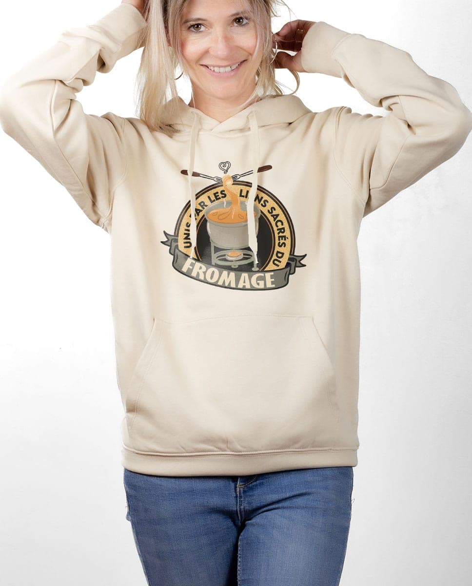 SWEAT FEMME : UNIS PAR LES LIENS SACRÉS DU FROMAGE – Image 6