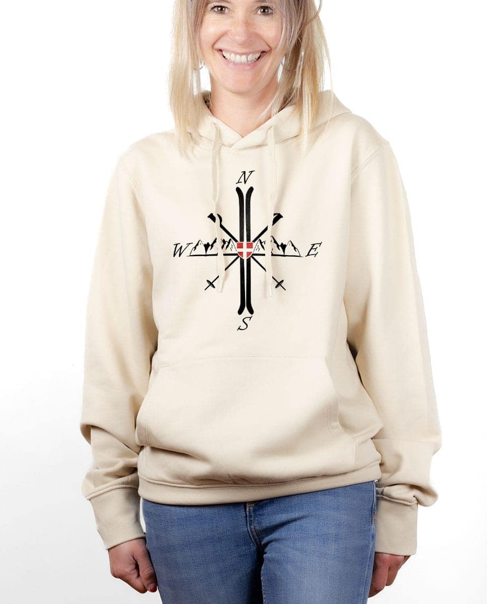 SWEAT FEMME : MONTAGNE SKI BOUSSOLE – Image 5