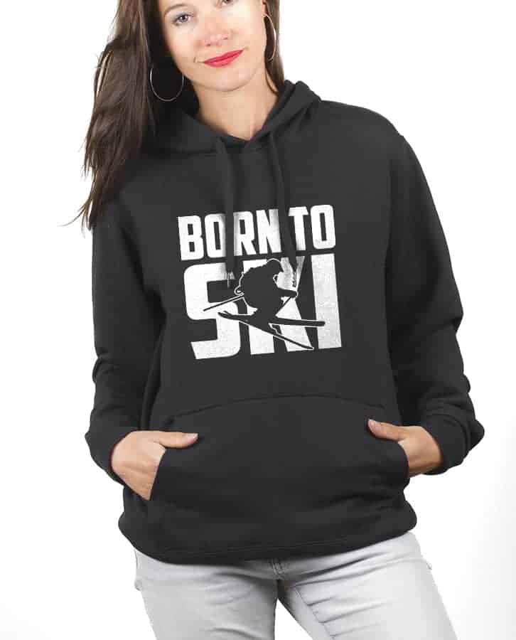 SWEAT FEMME : BORN TO SKI – Image 6