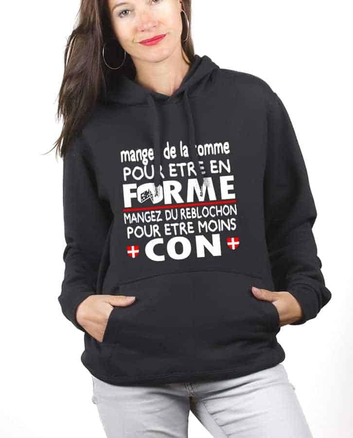 SWEAT FEMME : DE LA TOMME POUR ÊTRE EN FORME, DU REBLOCHON POUR ÊTRE MOINS CON – Image 7