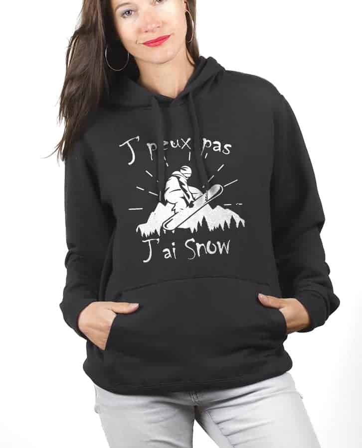SWEAT FEMME : J'PEUX PAS J'AI SNOW – Image 7