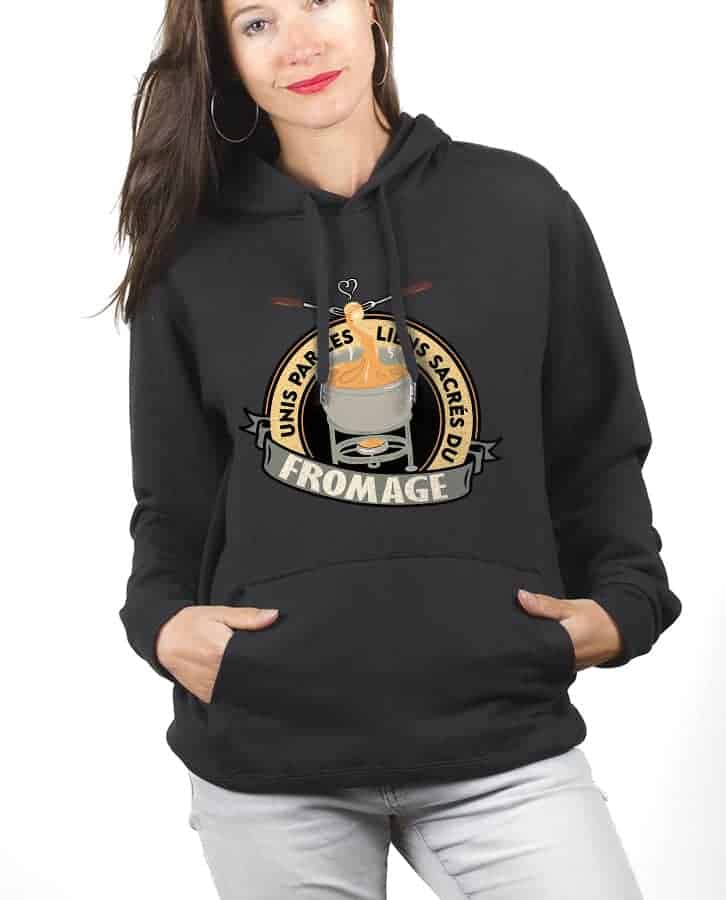 SWEAT FEMME : UNIS PAR LES LIENS SACRÉS DU FROMAGE – Image 12