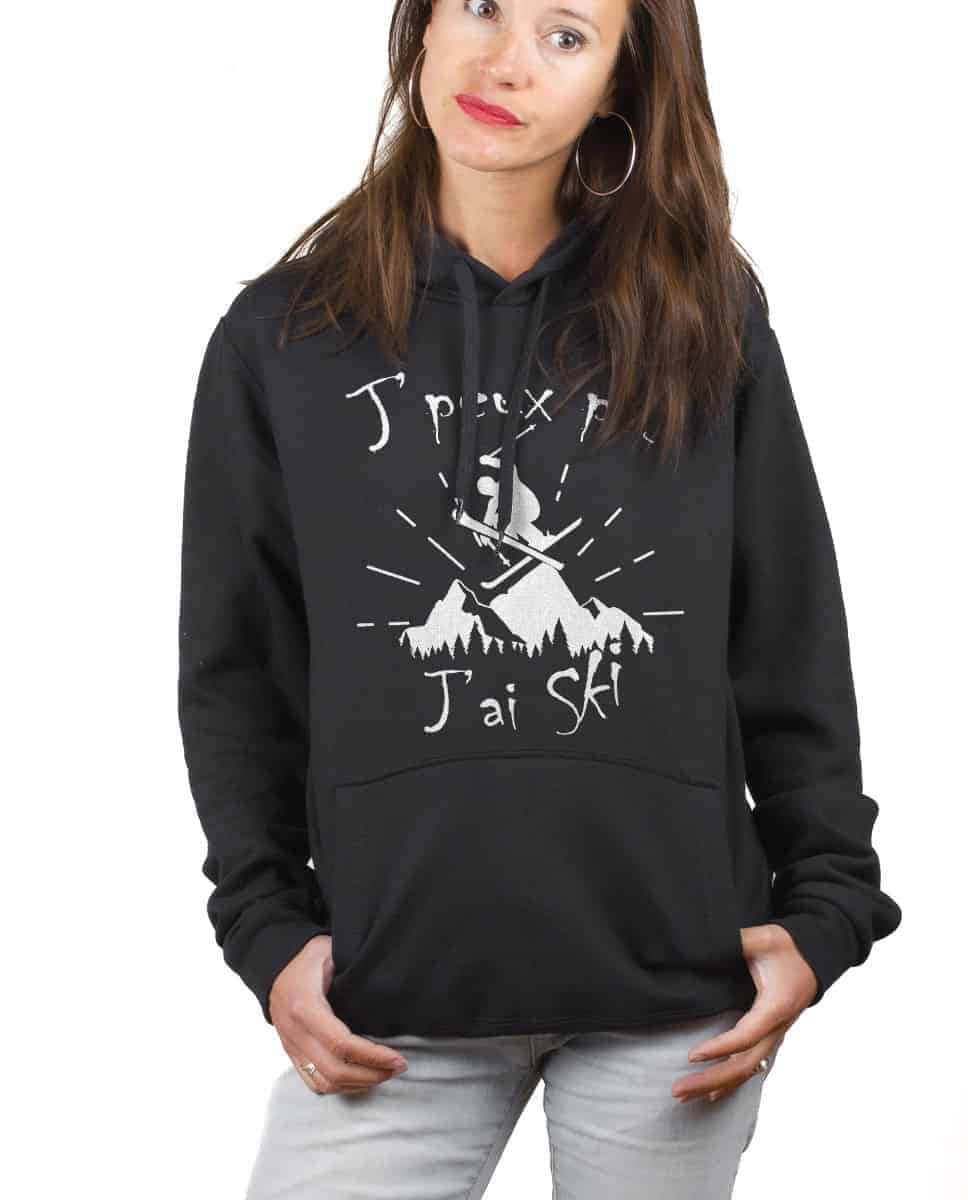 SWEAT FEMME : J'PEUX PAS J'AI SKI – Image 9