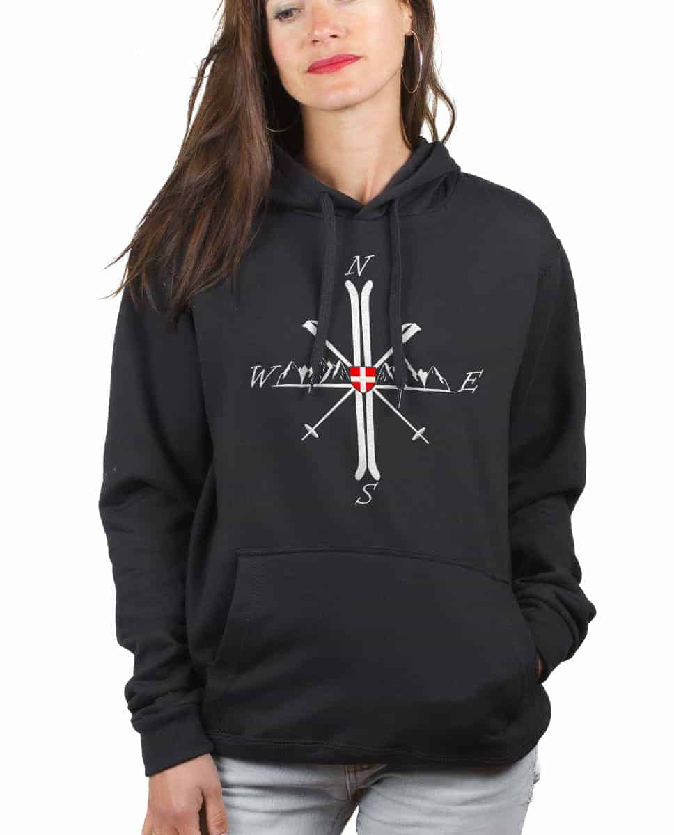 SWEAT FEMME : MONTAGNE SKI BOUSSOLE – Image 10