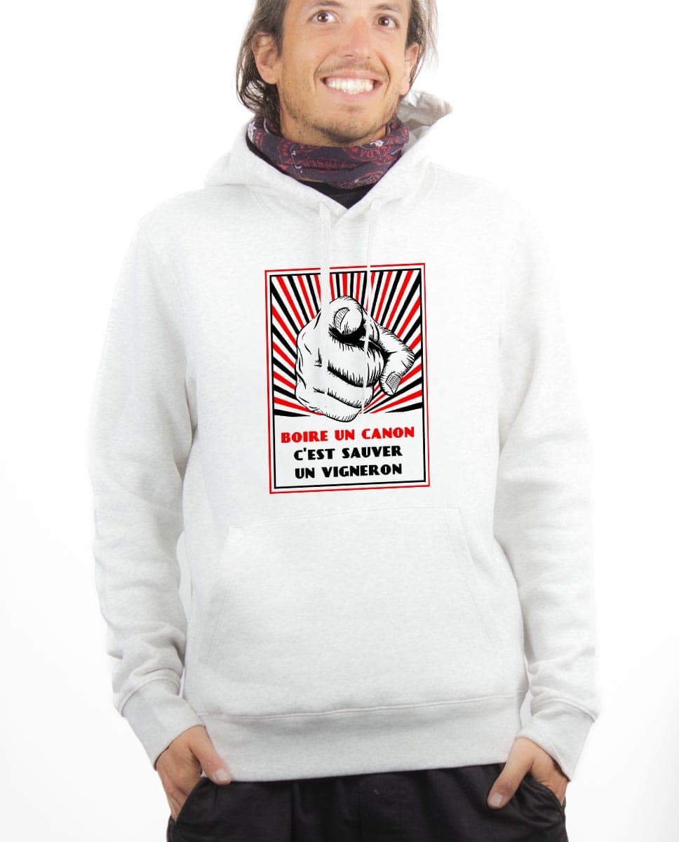 SWEAT HOMME : BOIRE UN CANON C'EST SAUVER UN VIGNERON – Image 6