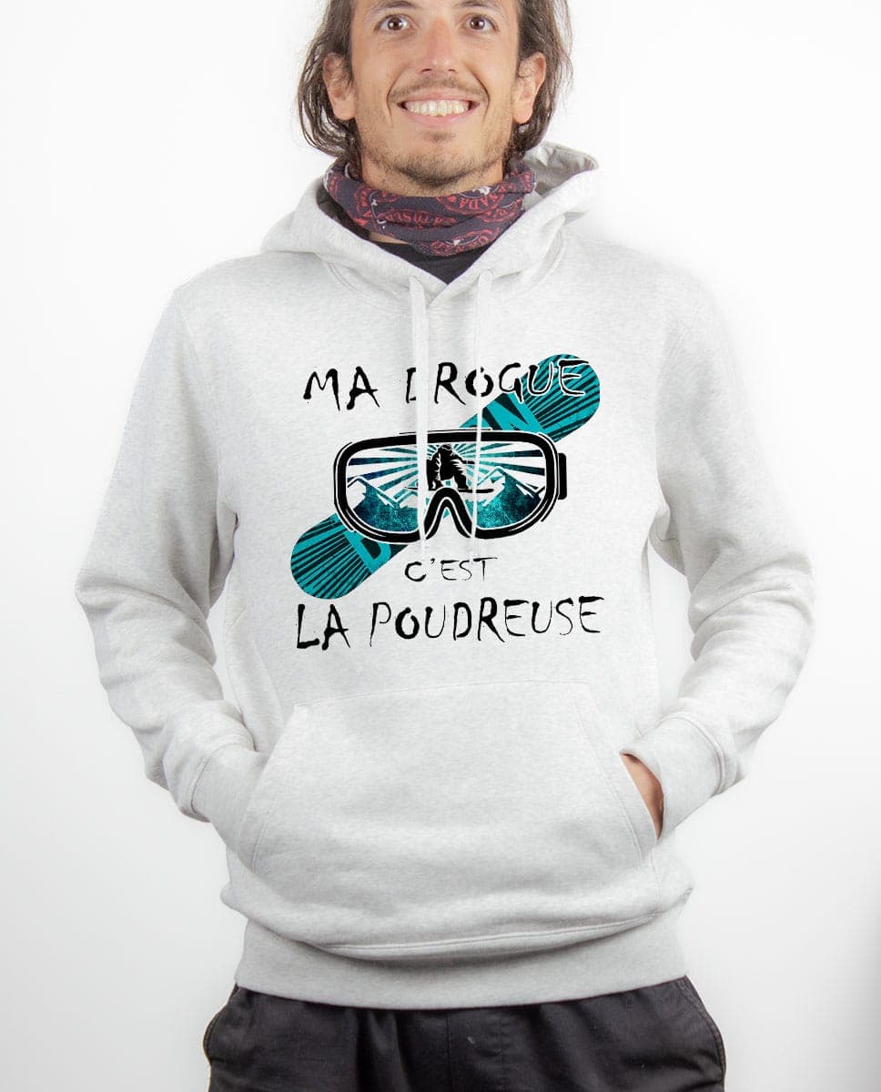 SWEAT HOMME : MA DROGUE C'EST LA POUDREUSE SNOW – Image 8