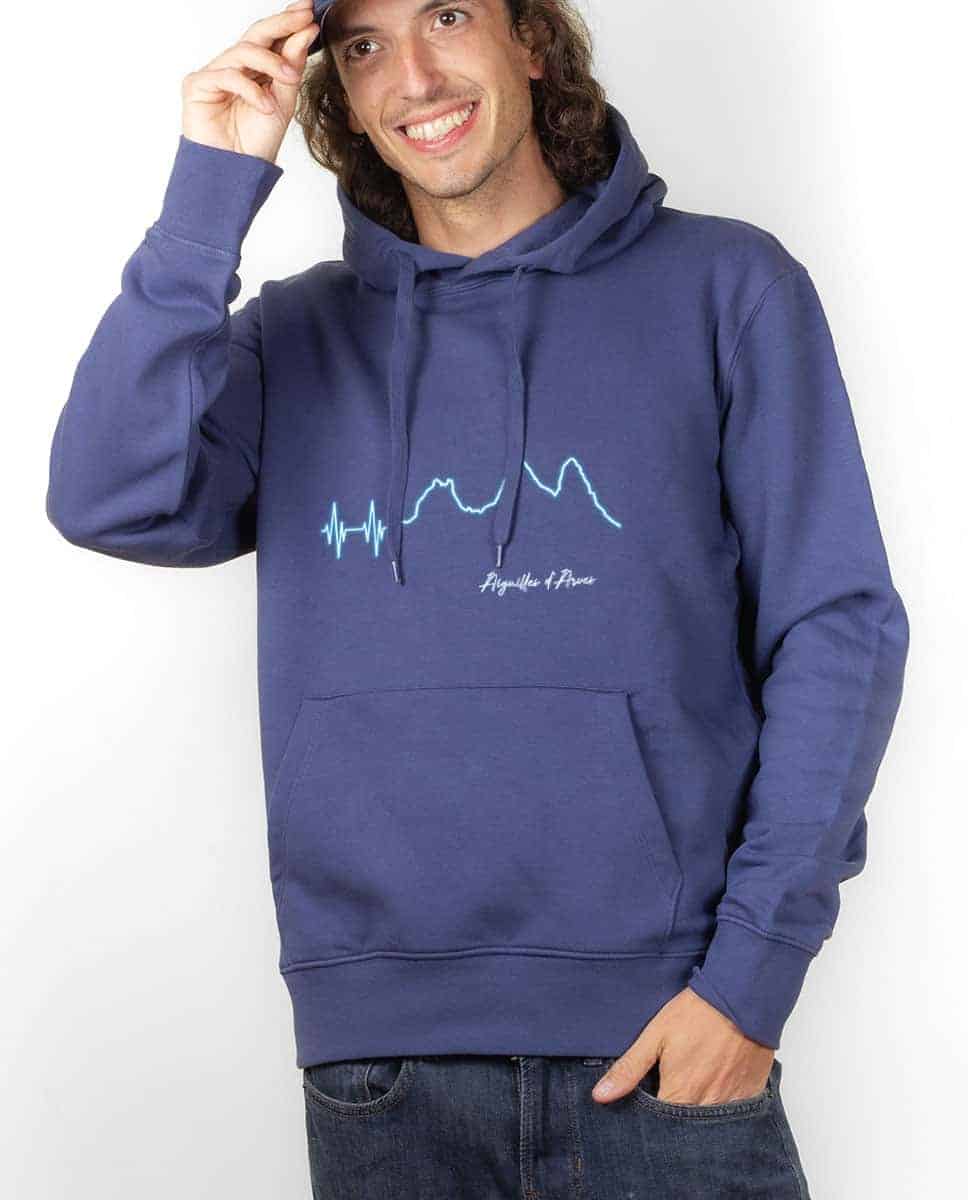 SWEAT HOMME : BATTEMENTS DE COEUR AIGUILLES D ARVES – Image 2