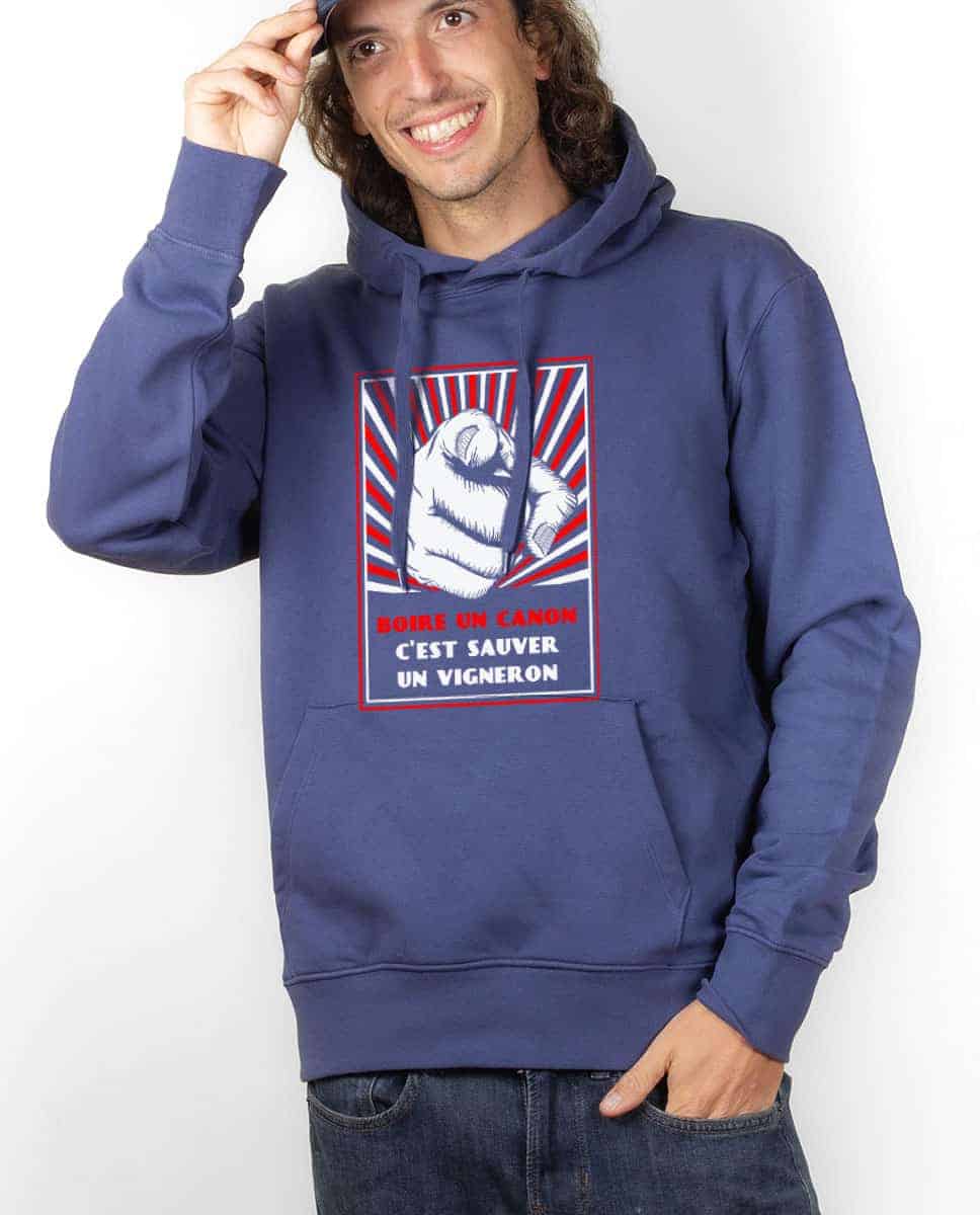SWEAT HOMME : BOIRE UN CANON C'EST SAUVER UN VIGNERON – Image 7