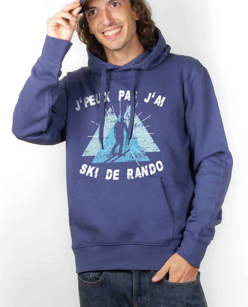 SWEAT HOMME : J'PEUX PAS J'AI SKI DE RANDO – Image 2
