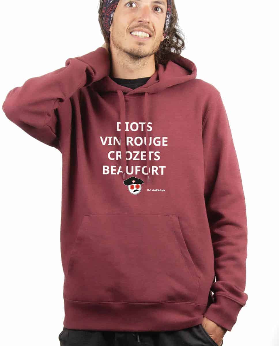 SWEAT HOMME : DIOTS VIN ROUGE CROZETS BEAUFORT – Image 3