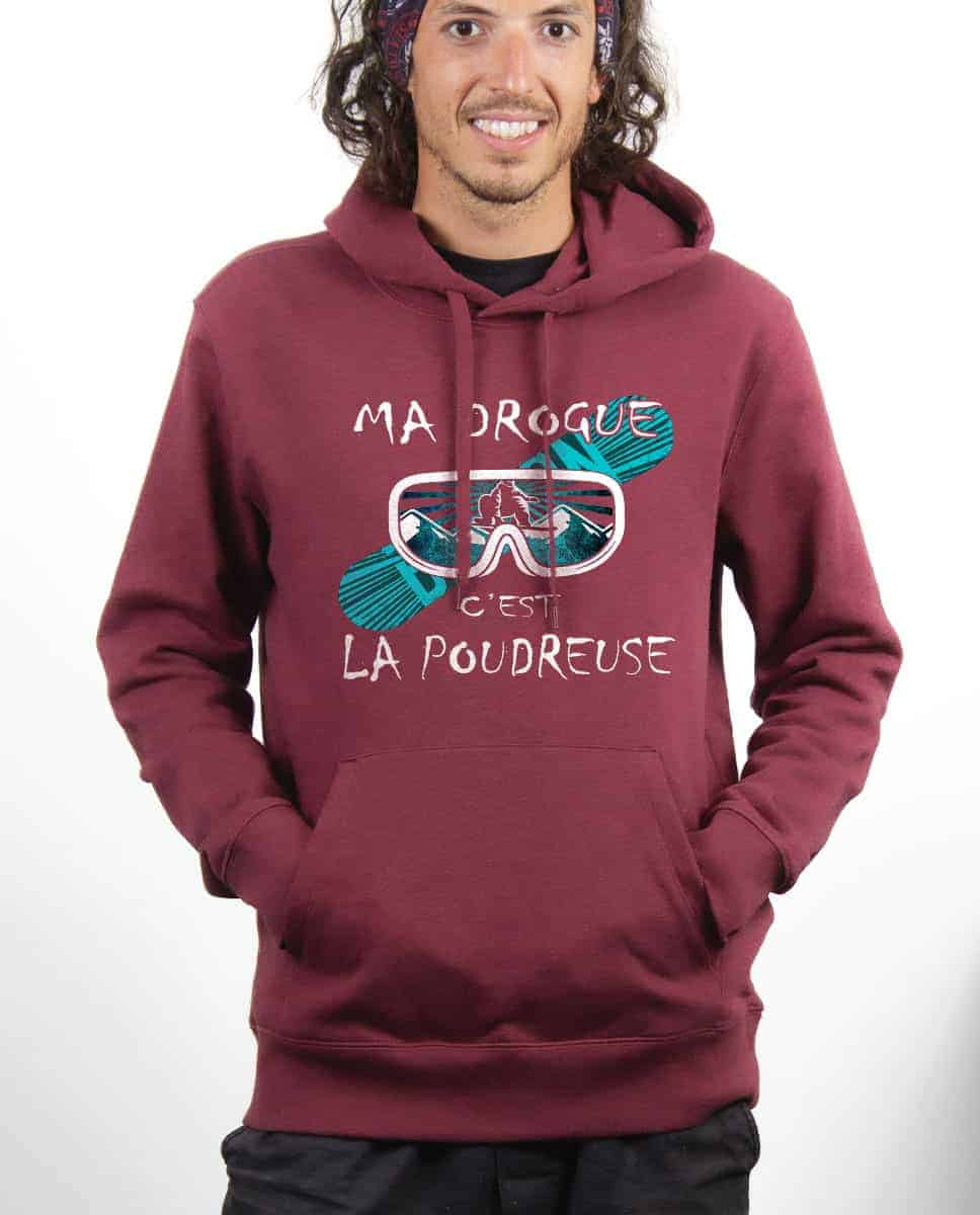 SWEAT HOMME : MA DROGUE C'EST LA POUDREUSE SNOW – Image 11