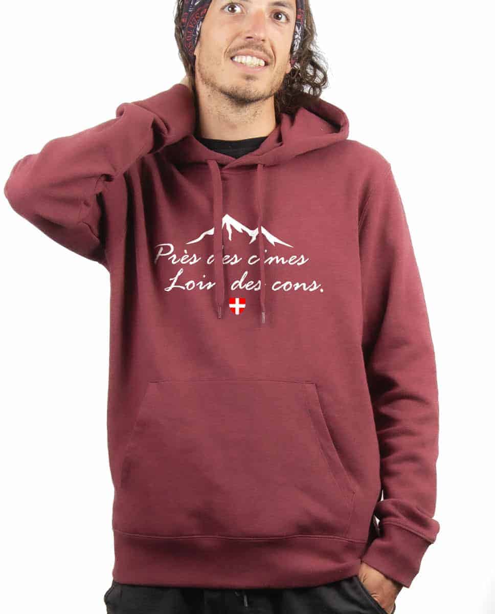 SWEAT HOMME : PRES DES CIMES LOIN DES CONS – Image 3