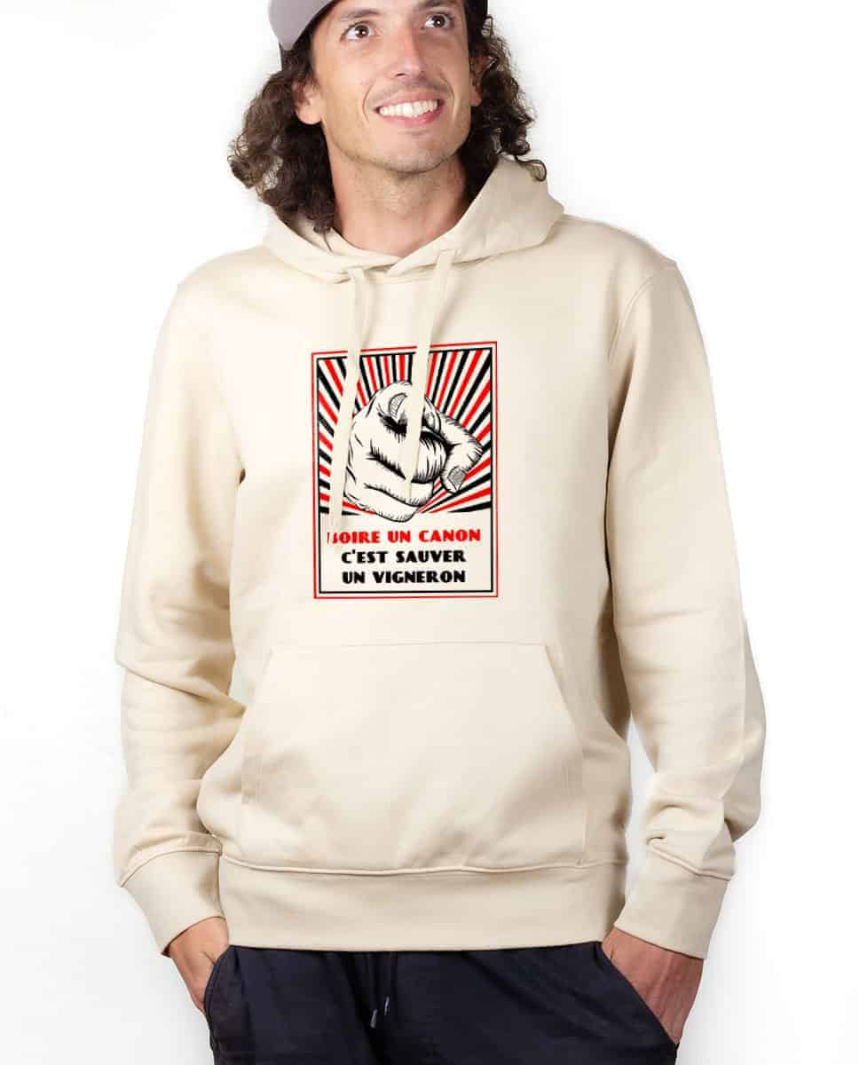 SWEAT HOMME : BOIRE UN CANON C'EST SAUVER UN VIGNERON – Image 5