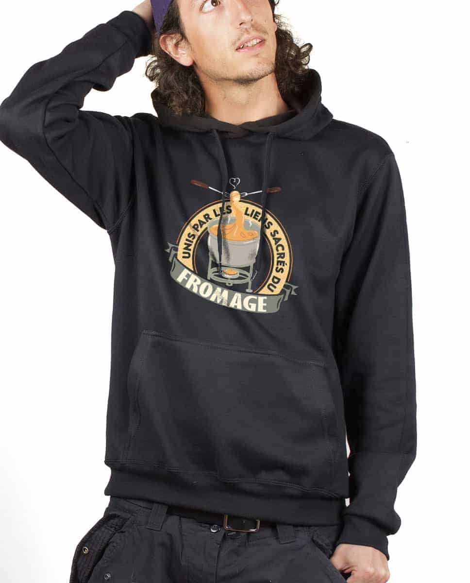 SWEAT HOMME : UNIS PAR LES LIENS SACRÉS DU FROMAGE – Image 11