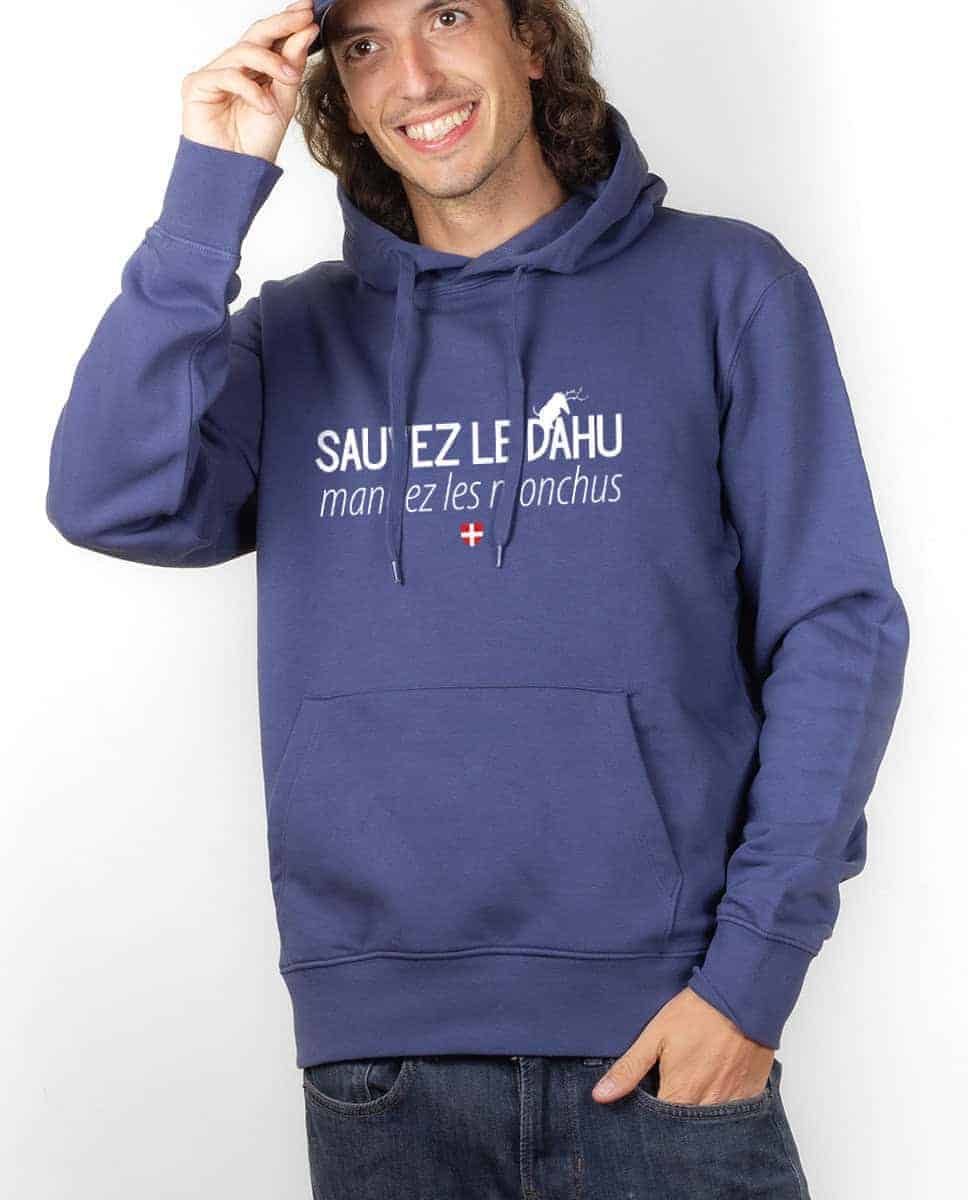 SWEAT HOMME : Sauvez le dahu mangez les monchus – Image 3