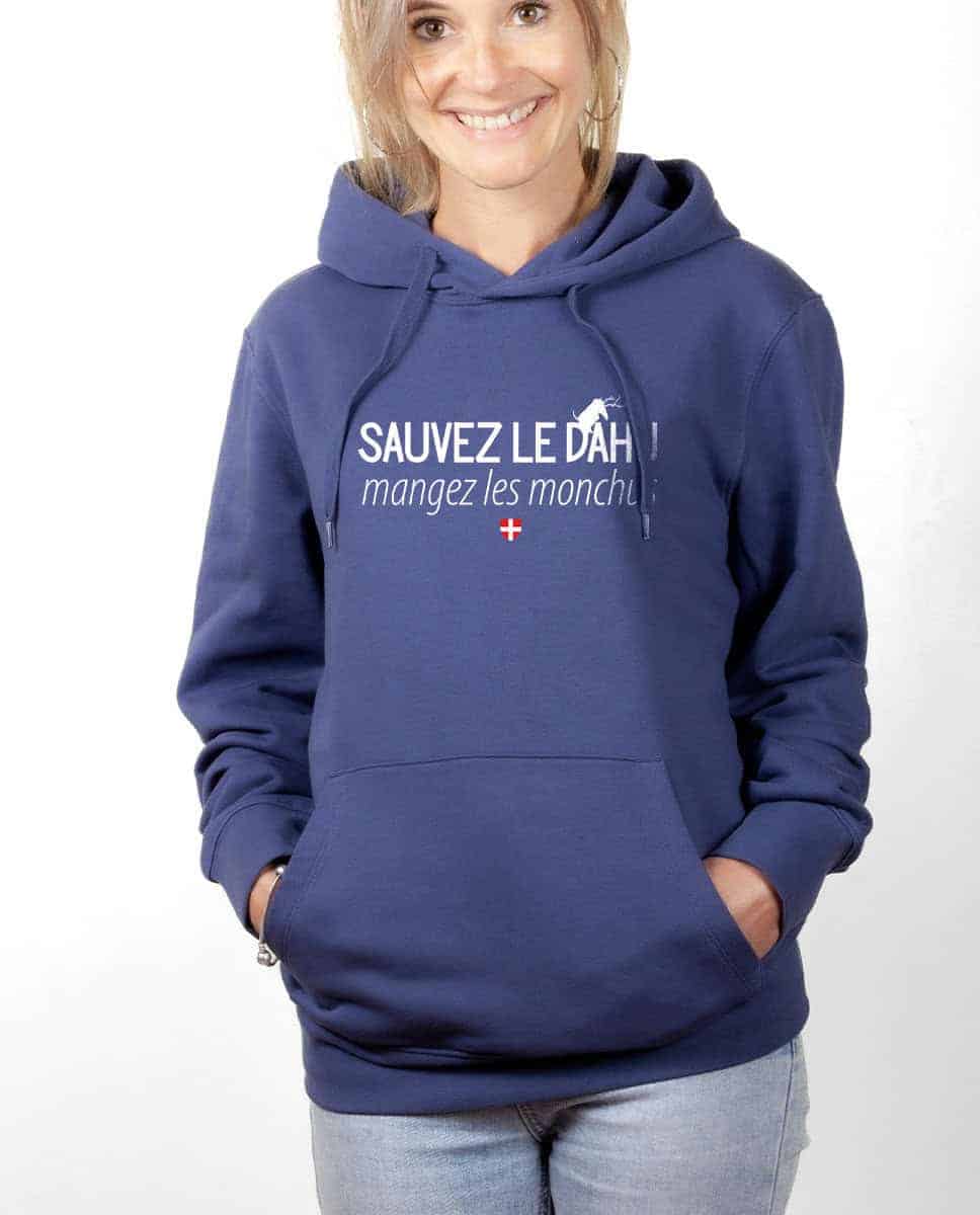 SWEAT FEMME : Sauvez le dahu mangez les monchus – Image 4