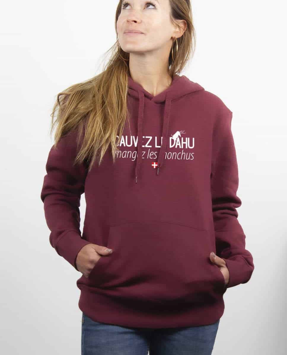SWEAT FEMME : Sauvez le dahu mangez les monchus – Image 5