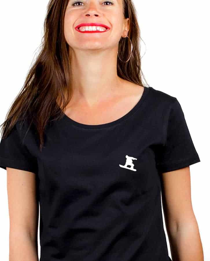 T-SHIRT FEMME : Snowboard picto – Image 3