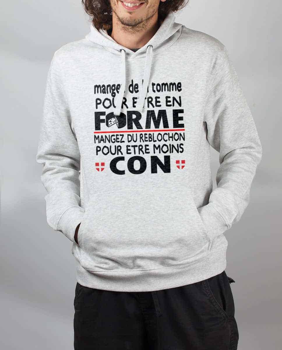 PULL HOMME : DE LA TOMME POUR ÊTRE EN FORME, DU REBLOCHON POUR ÊTRE MOINS CON – Image 9