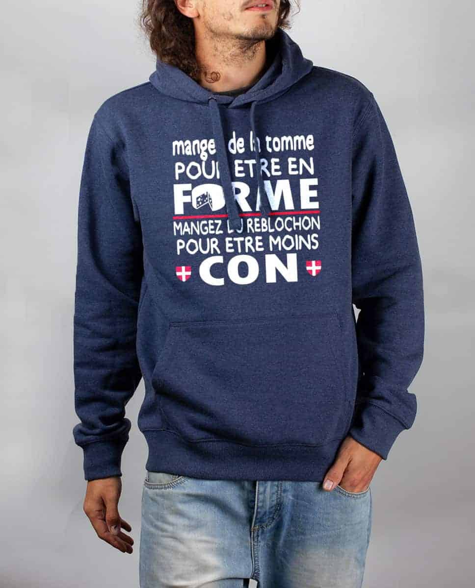PULL HOMME : DE LA TOMME POUR ÊTRE EN FORME, DU REBLOCHON POUR ÊTRE MOINS CON – Image 10