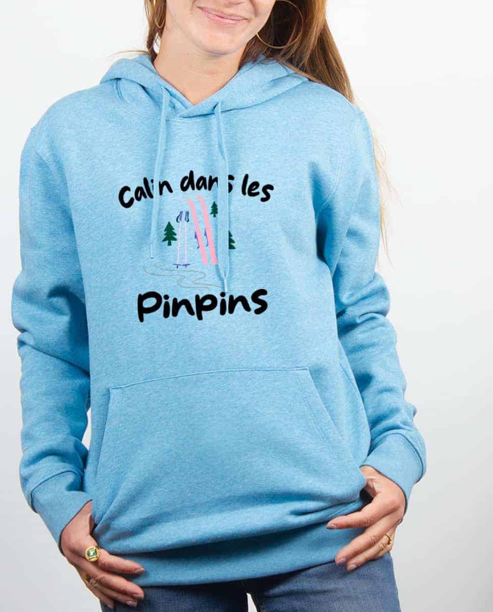 SWEAT FEMME : CALIN DANS LES PINPINS – Image 4