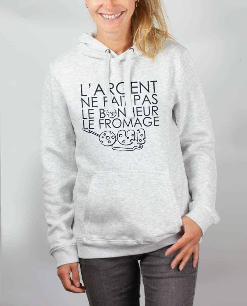 SWEAT FEMME : LE FROMAGE FAIT LE BONHEUR – Image 4