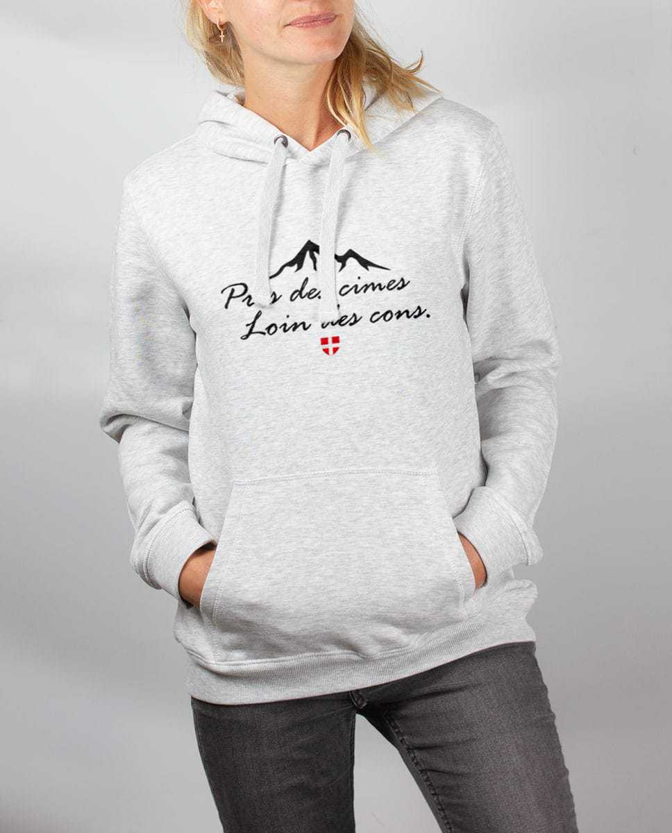SWEAT FEMME : PRES DES CIMES LOIN DES CONS – Image 3