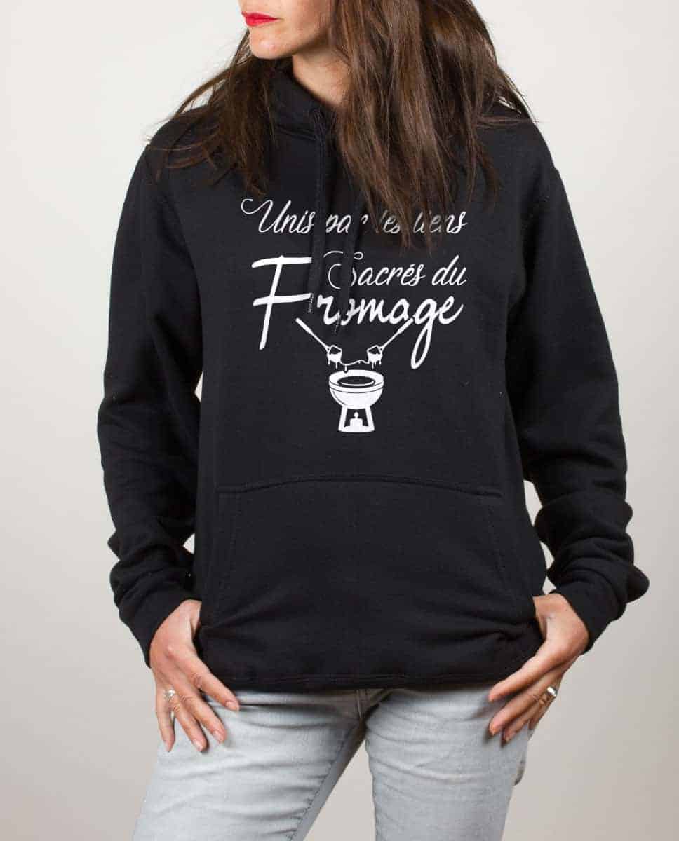 SWEAT FEMME : UNIS PAR LES LIENS SACRÉS DU FROMAGE – Image 5