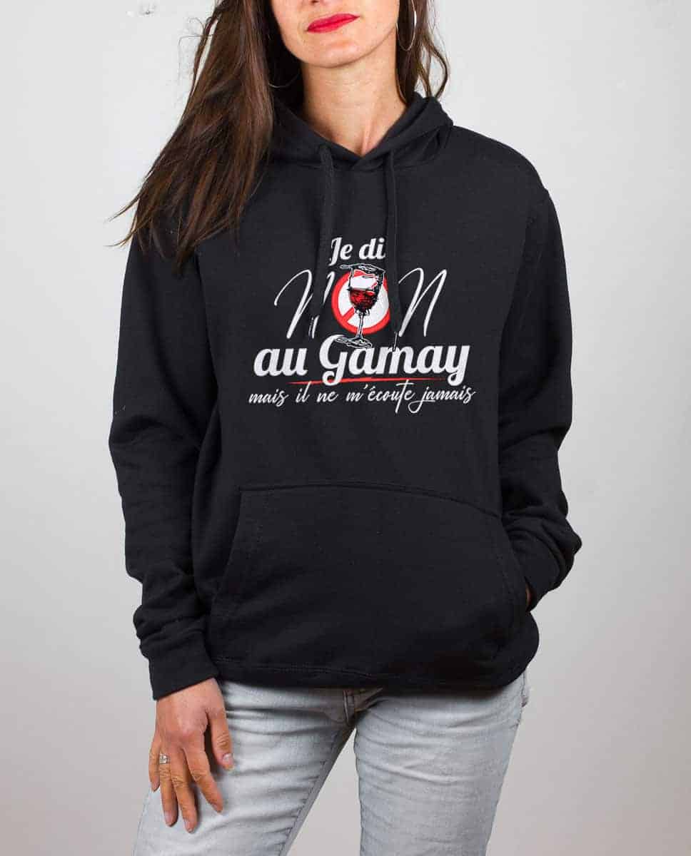 SWEAT FEMME : JE DIS NON AU GAMAY – Image 2