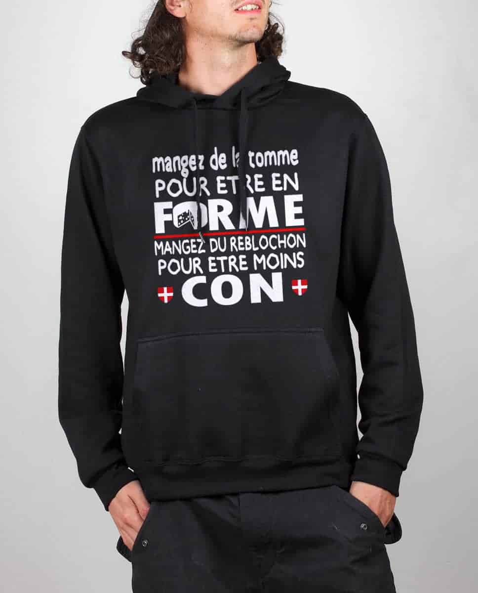 PULL HOMME : DE LA TOMME POUR ÊTRE EN FORME, DU REBLOCHON POUR ÊTRE MOINS CON – Image 12