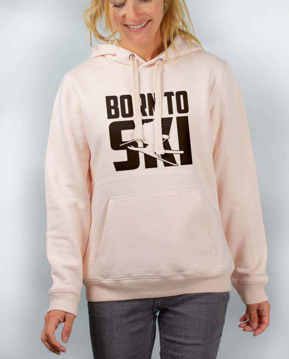SWEAT FEMME : BORN TO SKI – Image 2