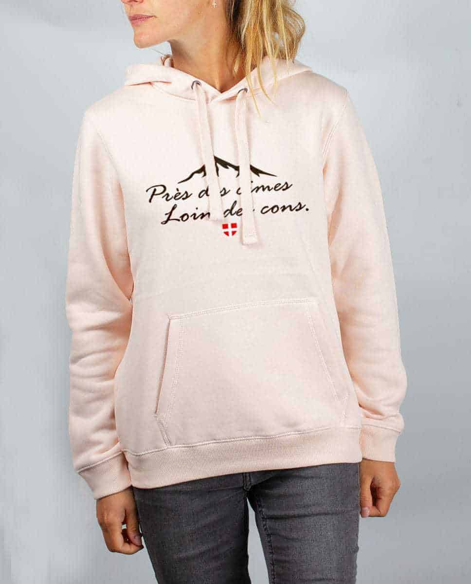 SWEAT FEMME : PRES DES CIMES LOIN DES CONS – Image 2