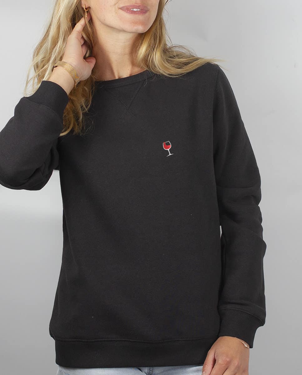PULL BRODE FEMME : VERRE DE VIN – Image 3