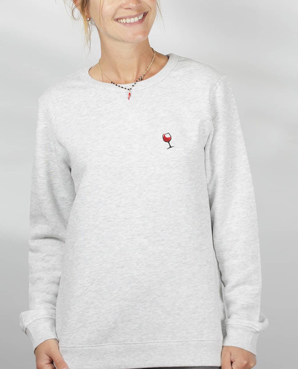 PULL BRODE FEMME : VERRE DE VIN – Image 6