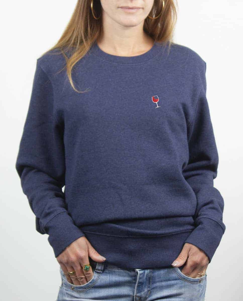 PULL BRODE FEMME : VERRE DE VIN – Image 4