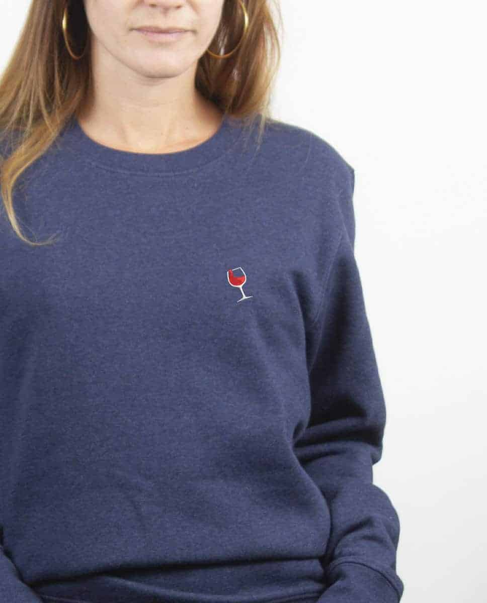 PULL BRODE FEMME : VERRE DE VIN – Image 9