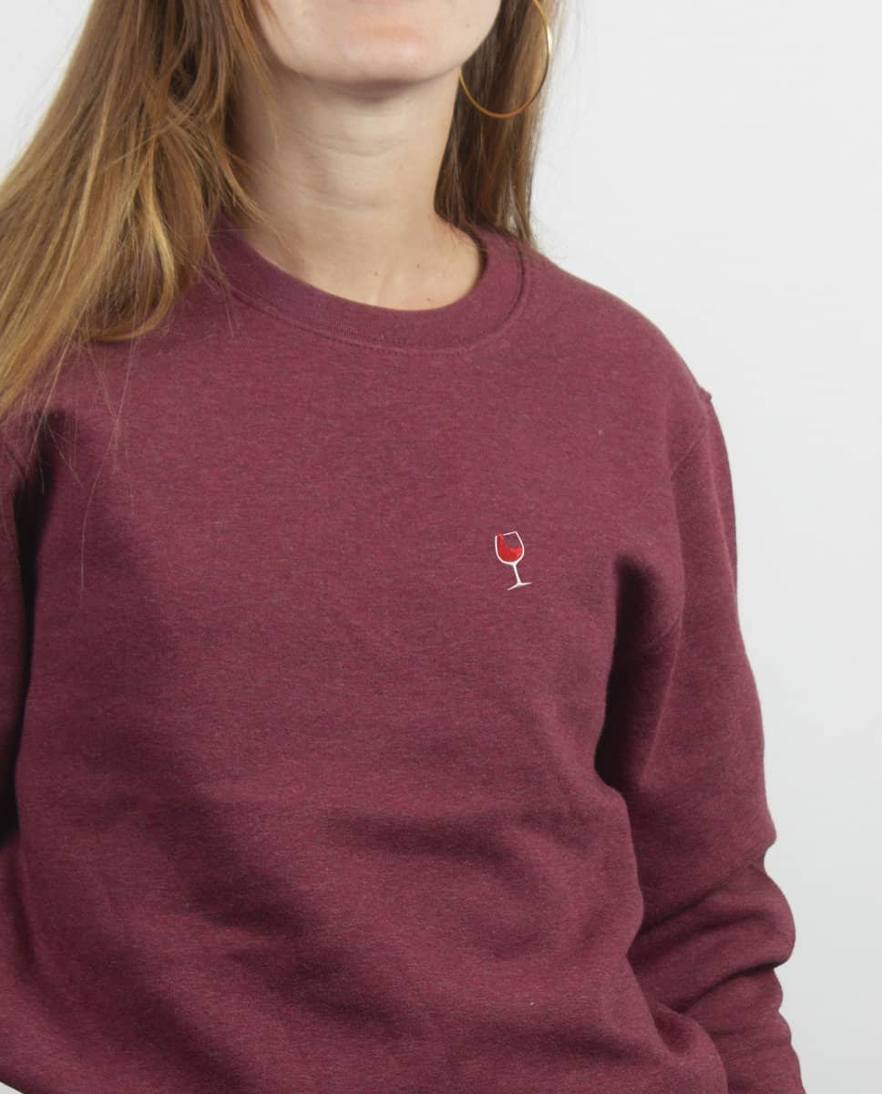 PULL BRODE FEMME : VERRE DE VIN – Image 10