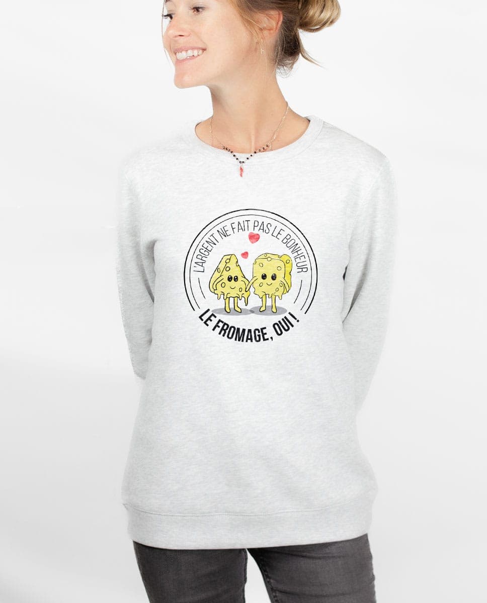 PULL FEMME : LE FROMAGE FAIT LE BONHEUR – Image 4
