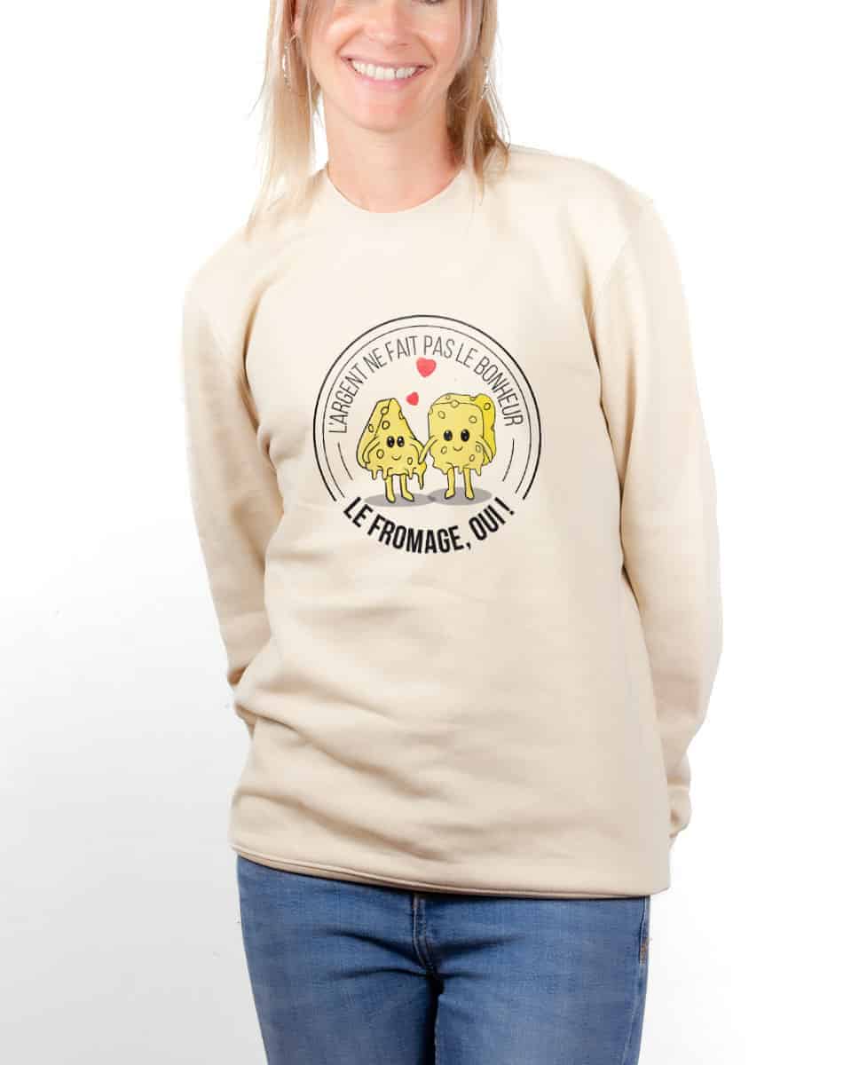 PULL FEMME : LE FROMAGE FAIT LE BONHEUR – Image 3