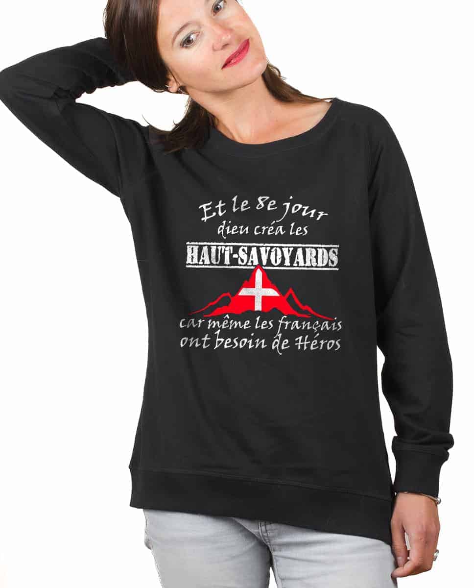 PULL FEMME : DIEU CREA LES HAUT SAVOYARDS – Image 6