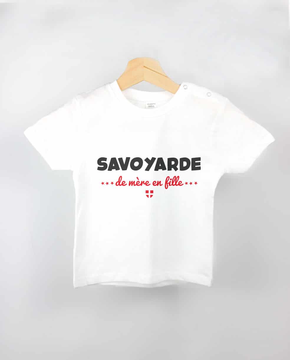 T SHIRT BEBE : SAVOYARDE DE MERE EN FILLE – Image 4