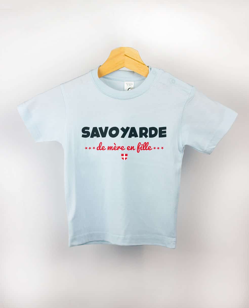T SHIRT BEBE : SAVOYARDE DE MERE EN FILLE – Image 3