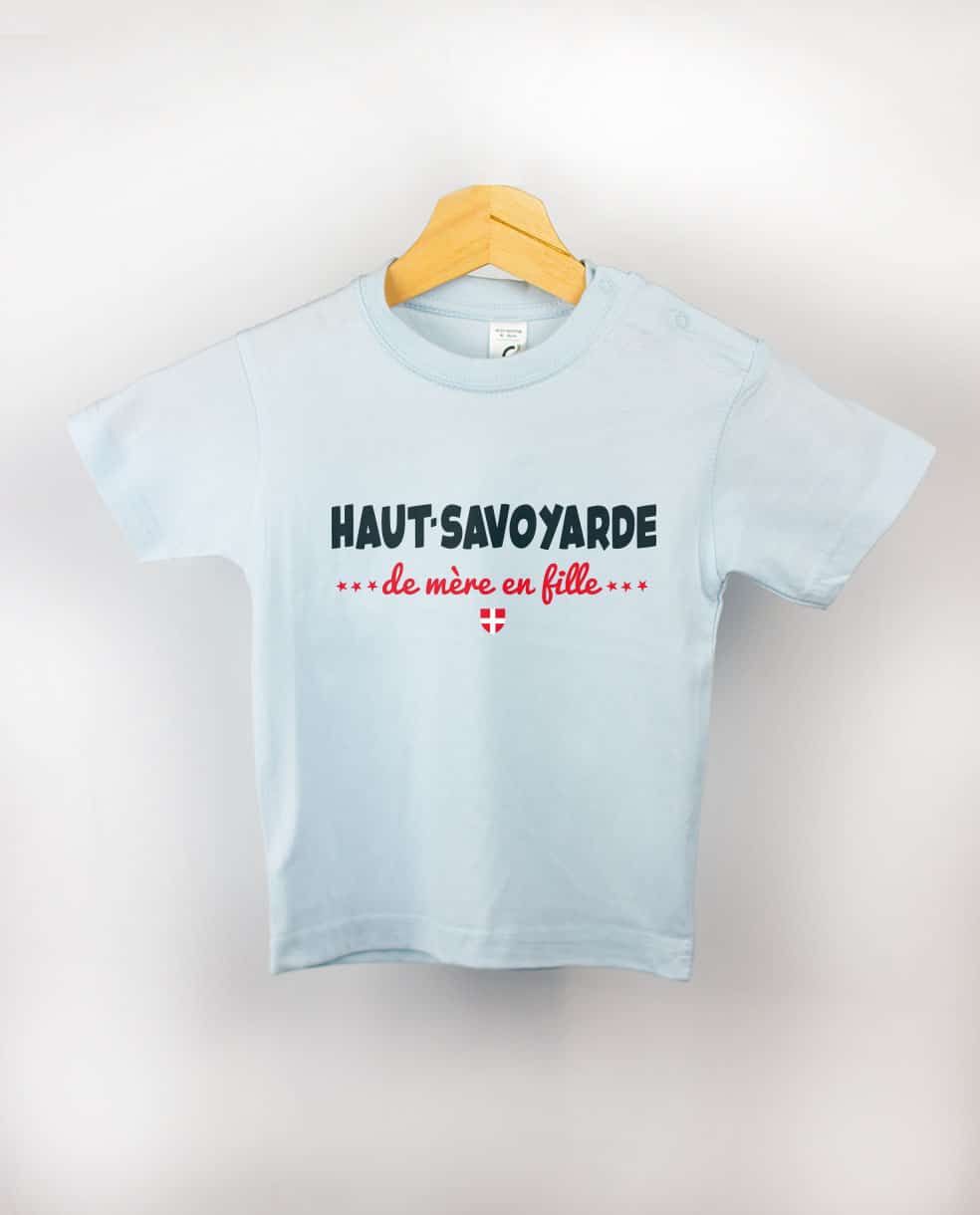 T SHIRT BEBE : HAUT SAVOYARDE DE MERE EN FILLE – Image 4