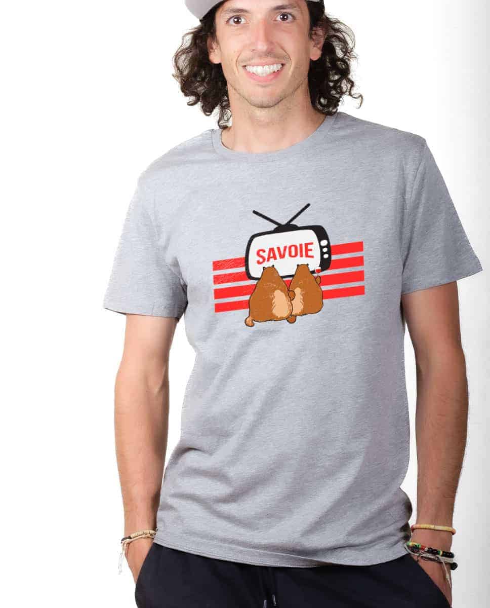 T-SHIRT HOMME : MARMOTTES TV SAVOIE – Image 2