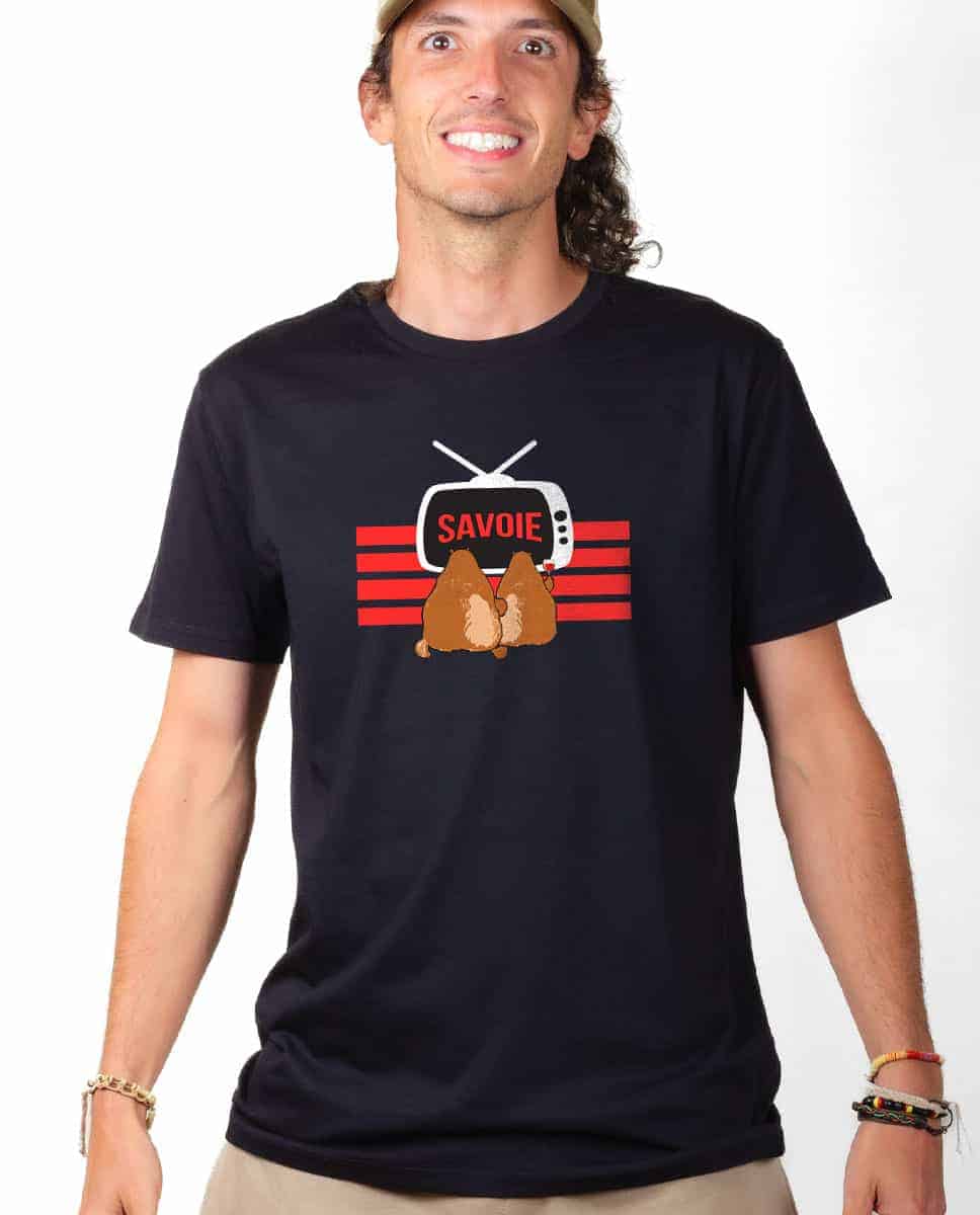 T-SHIRT HOMME : MARMOTTES TV SAVOIE – Image 3