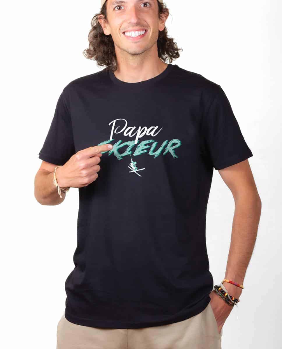 T-SHIRT HOMME : PAPA SKIEUR – Image 3