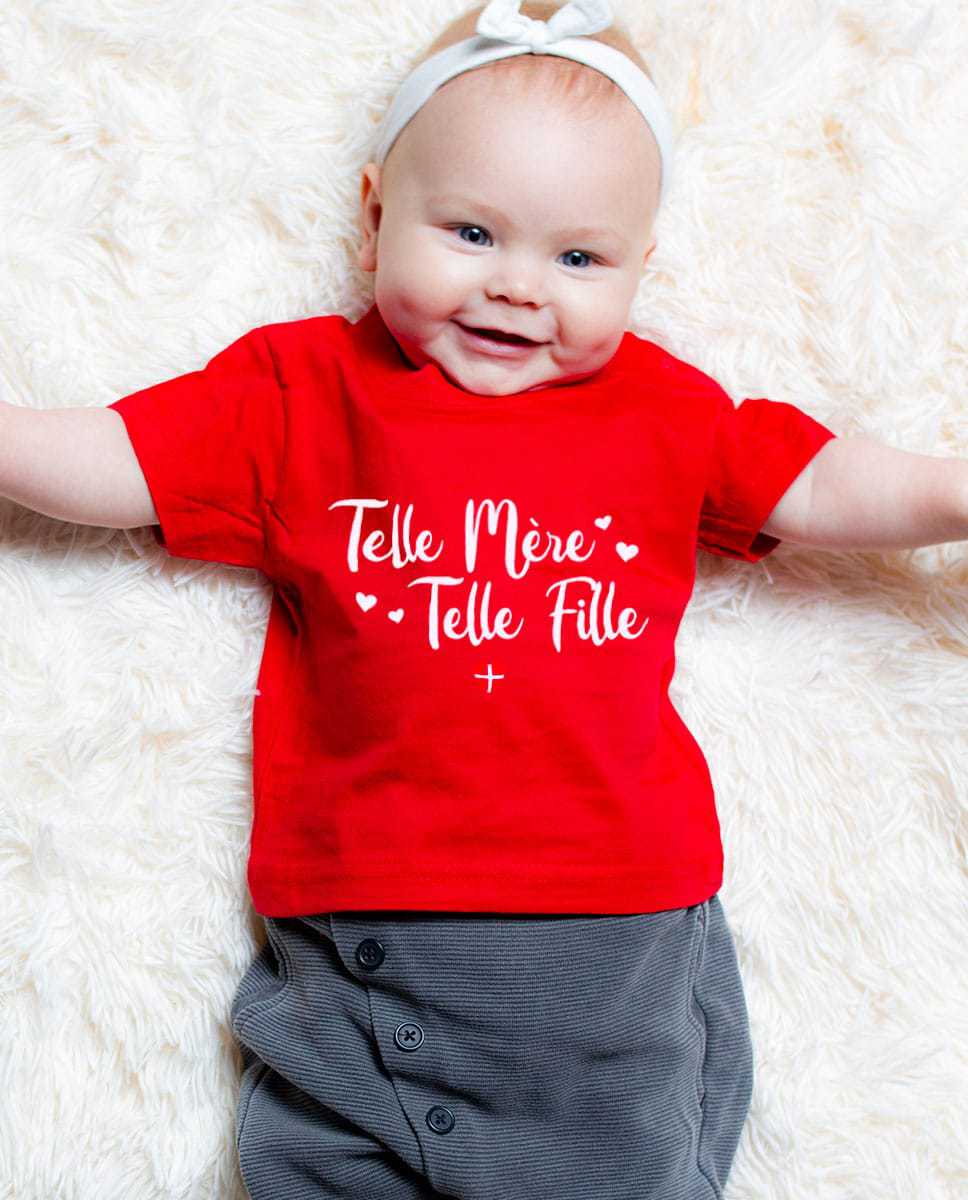 T SHIRT BEBE : TELLE MERE TELLE FILLE – Image 2