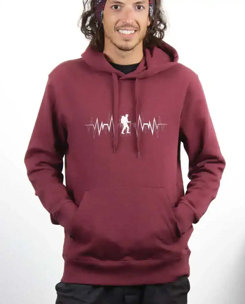 SWEAT HOMME : TREK (RANDONEE) BATTEMENTS DE COEUR – Image 2