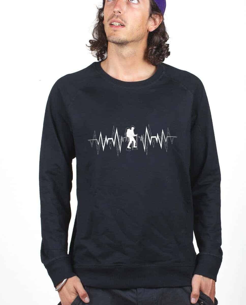 PULL HOMME : TREK (RANDONEE) BATTEMENTS DE COEUR – Image 5