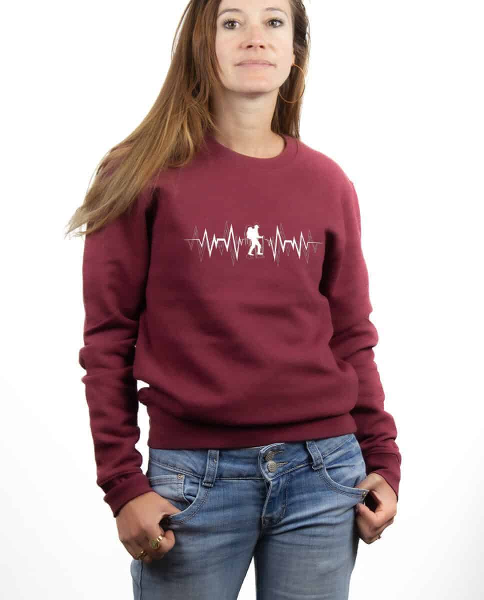PULL FEMME : TREK (RANDONEE) BATTEMENTS DE COEUR – Image 5